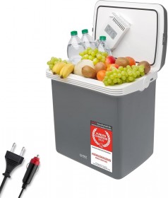 Kühlbox mobiler Kühlschrank Minikühlschrank 12V 32 Liter zum Warmhalten oder Kühlen Thermoelektrisch