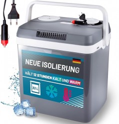 Kühlbox 32L elektrisch 12V + 230V Kühlen und Heizen elektrische Kühlbox Thermoelektrische Kühlbox