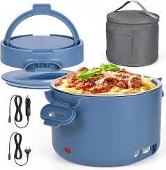 Thermobehälter 1000 ml elektrische Lunchbox Speisenwärmer Warmhaltebehälter Auto 3 in 1 (12V/24V/220