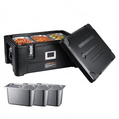 Isolierbox isolierte Thermobox Speisebehälterträger Isobox Speisewärmer 30 L für Gastronomie tragbar