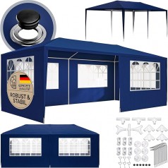 Festzelt 3 x 6 Festivalzelt Partyzelt Gartenzelt Pavillon UV-Schutz 18 m² Dachösen Fenster
