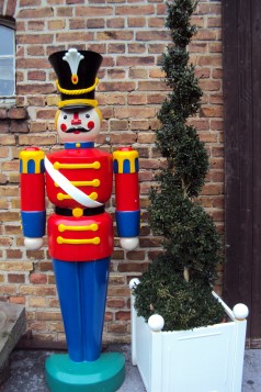 Dekofigur Zinnsoldat (200cm) / Weihnachtsdeko / Figur / Nussknacker / Zuckerstange / Rentier