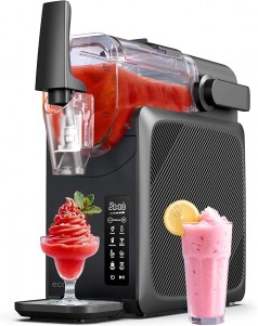 Slushie-Maschine 24-Stunden-Timer Selbstreinigung Kindersicherung 5 Programme Slushie Cocktail Milch