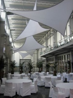 Segel groß / 3 Punkt Segel / Deckendekoration