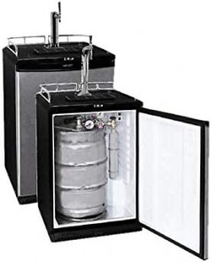 Fassbierkühlschrank Bierzapfanlage Zapfanlage bis 50 L Fässer inkl. edler Zapfsäule Gastro Hotel Bar