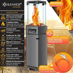Gasheizer Terrassenheizer Gasheizer Gasstrahler Infrarotheizer Gasheizung Outdoor-Heizstrahler