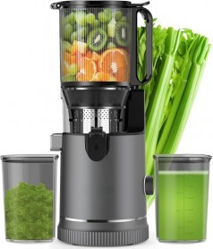 Entsafter 1,8 L Slow Juicer 400 W 147 mm Einfüllschacht elektrisch hohe Saftausbeute & Nährstoffe