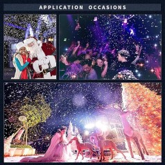 Schneemaschine 3000 W Schaumschneegenerator Schneeflockenmaschine gewerblichen Einsatz 150 m² 10-15m