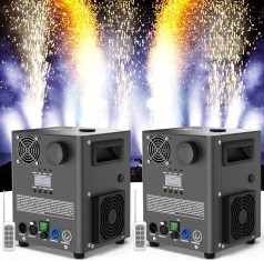 2 Stück Funkenmaschine 1000 W Kaltfunkenmaschine elektronische Pyrotechnik-Maschinen 5,5 m Bühnen