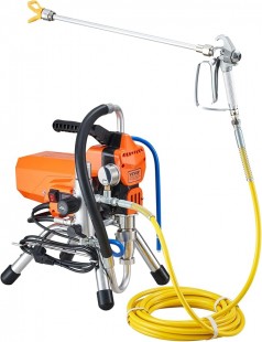 Airless-Spritzgerät Farbsprüher Sprühpistole Spritzpistole Wandstreichpistole mit Hochdruckschlauch