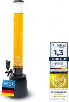 Biertower Trinksäule Biersäule Party Bier Zapfsäule mit Zapfhahn 3,5 Liter