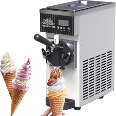 Eismaschine Softeismaschine 450 W 4–5 kg/h Leistung vertikale mit Selbstreinigung LCD-Display