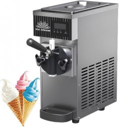 Eismaschine 750 W Softeismaschine selbstkühlend Leistung: 4,5-8 kg/h kontinuierliche Ausgabe