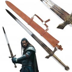 Katanaschwert Ring Schwert Ritterschwert mit Scheide Katana Stahl echt Elden Ring Zubehör Gamer