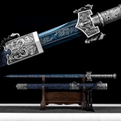 Tang-Schwert Ninja Schwert Katana Schwert Trainingsschwert 105 cm mit Scheide handgeschmiedet echt