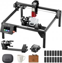 Lasergravierer Laserschneider Graviergerät 10 W Metall Glas Holz Arbeitsbereich 400 × 400 mm