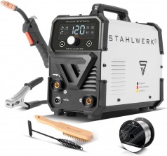 Schweißgerät Mini FLUX 120 ST Digital Fülldrahtschweißen (FLUX) ohne Schutzgas bis 120 A kompakt