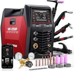 MIG-Schweißgerät Mehrprozess-Schweißgerät Schweißgerät 9 in 1 iControl App‑Steuerung Plasmaschneider