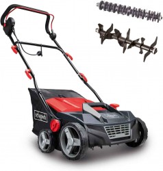 Elektro Vertikutierer Entmooser Moosentferner 38 cm Schnittbreite 45 L Box 1600 W Leistung