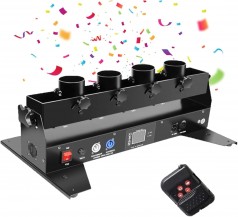 Konfettiwerfer Konfettimaschine Konfettikanone professionelle 4 Schuss 6 – 12 m Bühnenshow