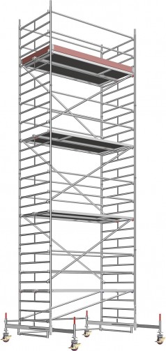 Universal-Fahrgerüst Rollgerüst Malergerüst breite Ausführung Gerüsthöhe 8,61 m