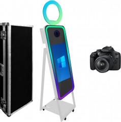 Spiegel-Fotokabine Kamera Selfie LED-Rahmen tragbarer Touchscreen magischer Spiegelschrank Hochzeit