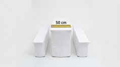 Husse für Bierzeltgarnitur, Festzeltgarnitur (50cm oder 70cm) – 3-teilig in Weiß oder Schwarz