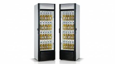 Glastür-Kühlschrank mieten (350 L) – XXL Flaschenkühlschrank mit Beleuchtung & Schloss