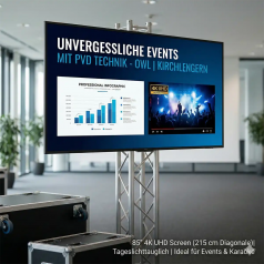 85″ 4K Display | UHD Bildschirm | Riesige 215 cm Diagonale