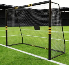 Fussballtore Outdoor Soccertor wetterfeste & stoßdämpfendes Design Torwand für Kinder & Erwachsene