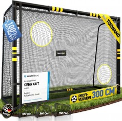 Fussball Tor für Garten Kinder und Erwachsene Fußballtor inkl. Erdanker optimalen Halt Fußballtor