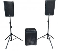 Party-Anlage bis 100 Pers. | PA-System mit Subwoofer | Musik-Set