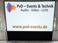Profi Rahmenleinwand 3m | 16:9 Format | Event-Projektion