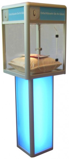 Tresor Gewinnspiel/ Tresor/ Glückstresor/ Glastresor/ Gläserner Tresor