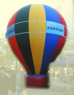Standballon oder Litfaßsäule