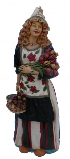 Frau mit Blumen Figur