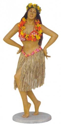 Hula Frau Figur