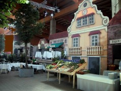 Marktplatz Kulisse, mediterran