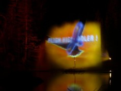 Hydroschild / Wasserleinwand outdoor schwimmend