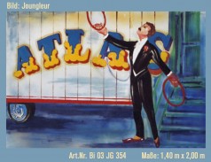 Zirkus Kulisse  &#8211; Jongleur