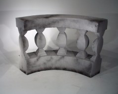 Balustrade gebogen,Balustade,Zaun,Mediterran,Geländer,Griechenland,Antik,griechisch,römisch,Rom