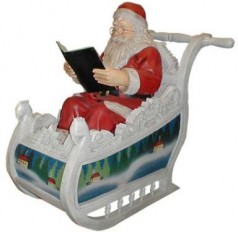 Weihnachtsmann mit Schlitten