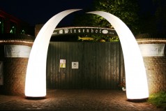 Airhorn / Leuchtkegel / Lichtsäule / Eingangsbogen / Luftsäule