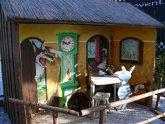 Märchenszene Wolf und die 7 Geißlein , Märchen Dekoration , Weihnachten