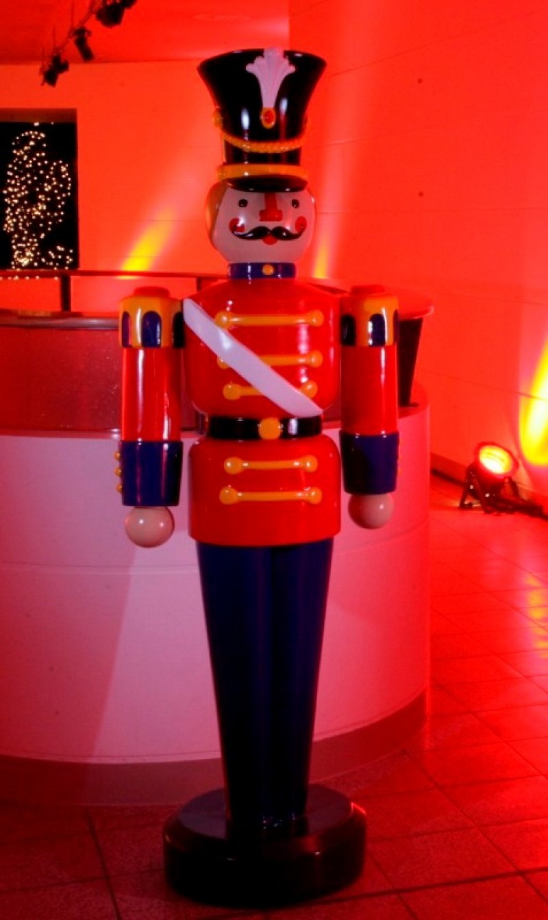 Dekofigur Zinnsoldat rot (vollplastisch) 