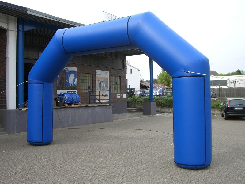 Torbogen klein / Startbogen / Zielbogen / Eingangsbogen / Start Ziel / blau 
