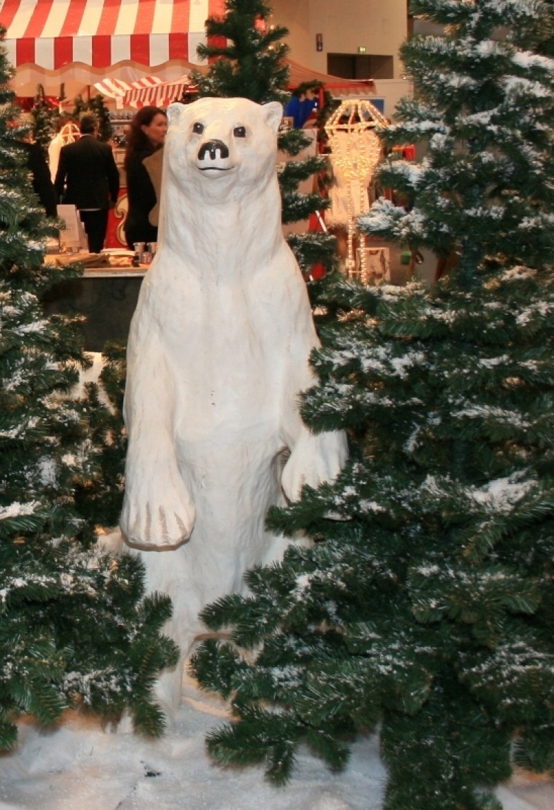 Eisbär stehend 2m / Dekofigur / Winterdeko / Winter / Eiszeit / Schnee – 2