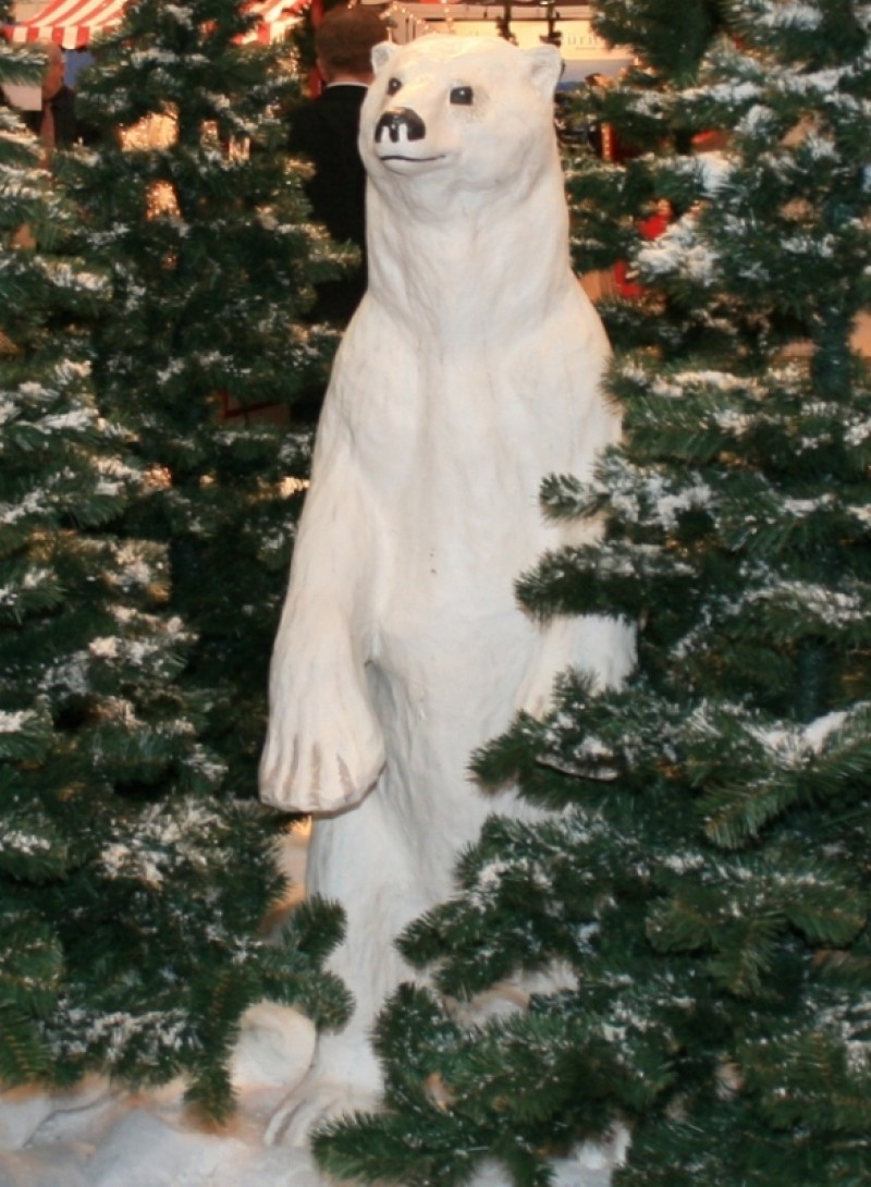 Eisbär stehend 2m / Dekofigur / Winterdeko / Winter / Eiszeit / Schnee – 3