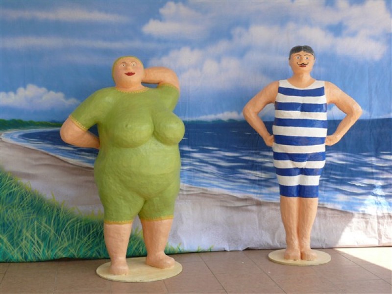 Badefiguren 1900 , Maritime Dekoration , Strand Fest 