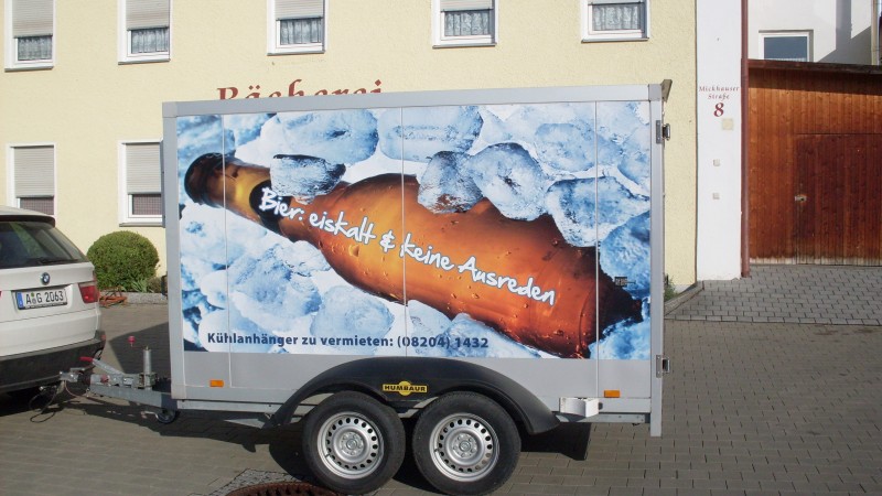 Kühlhänger, Kühlanhänger, Kühlwagen, Monatsmietpreis 450,00€. Gerne Getränke auf Kommission – 2
